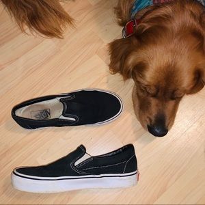 Black Slip On Vans